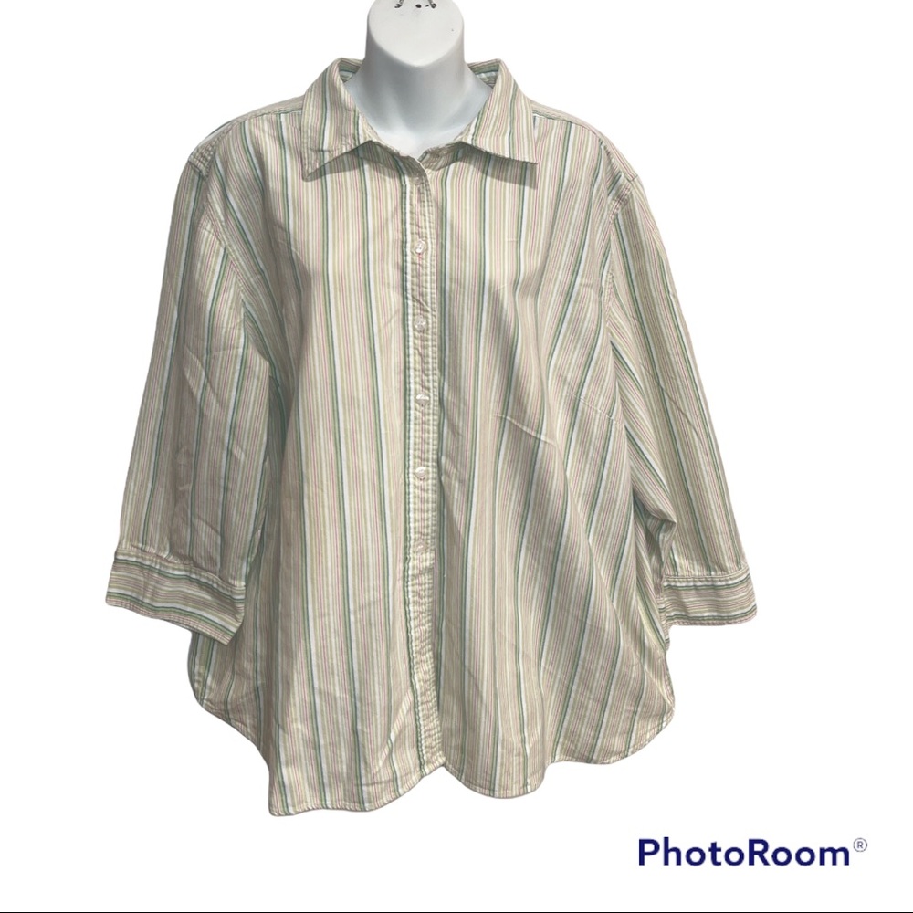 Karen Scott Shirt.  Size 3X - Picture 2 of 15